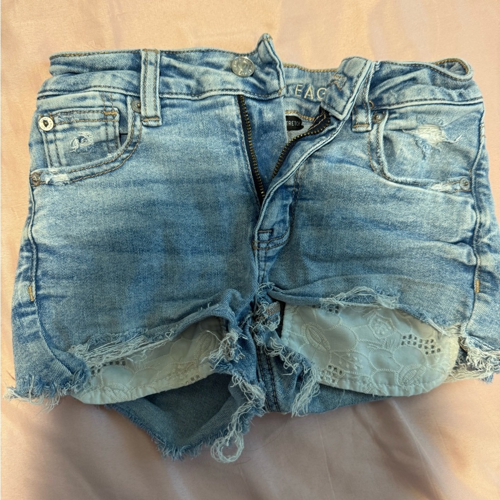 Blue Denim Shorts